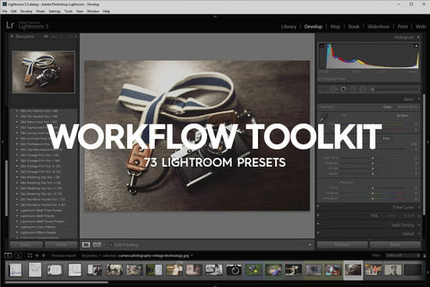 73 Workflow Toolkit Lightroom Presets Vol. I - Premium Lightroom Presets - Dreams & Spark