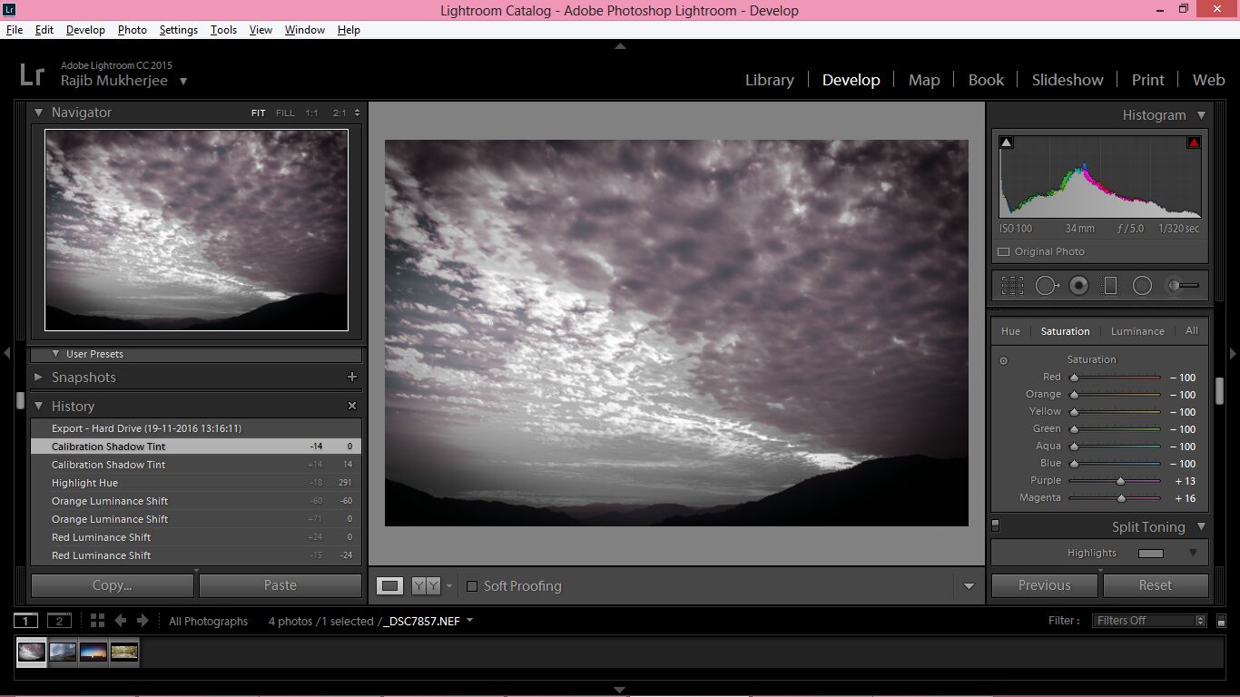 How to give your landscape images a purple contrasty effect – photo 5