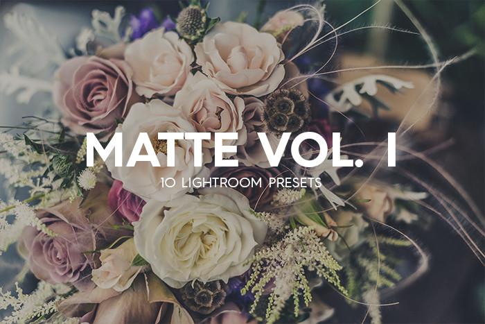 10 Matte Lightroom Presets Vol. I: product cover