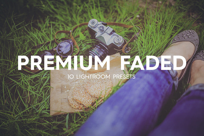 10 Premium Faded Lightroom Presets: product cover