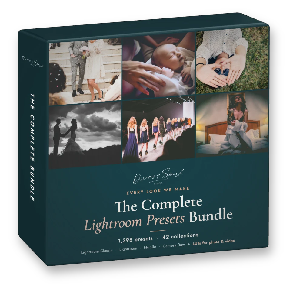 The Complete Lightroom Presets Bundle: 3D product box