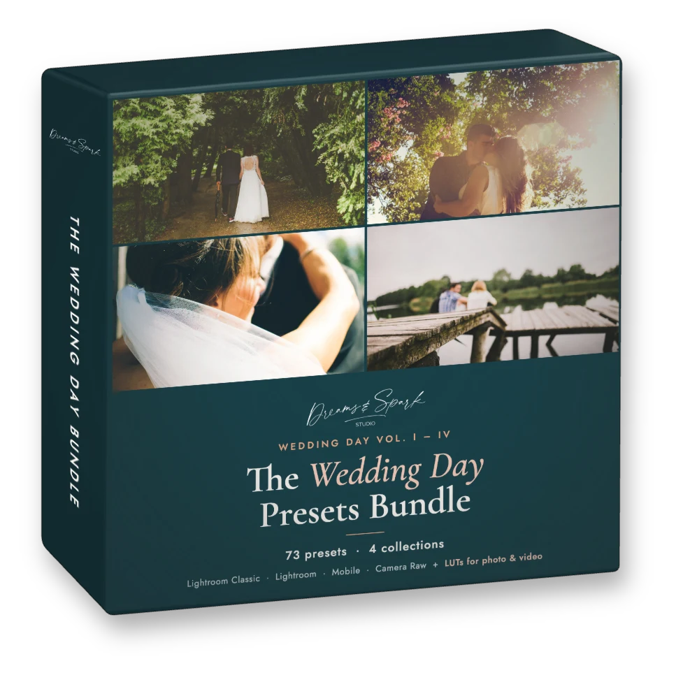The Wedding Day Lightroom Presets Bundle: 3D product box