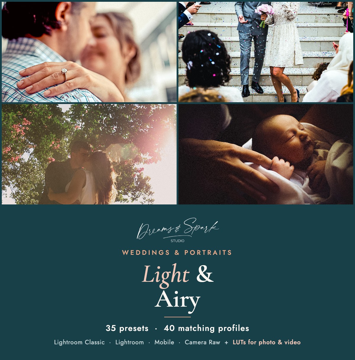 35 Light & Airy Lightroom Presets: product cover