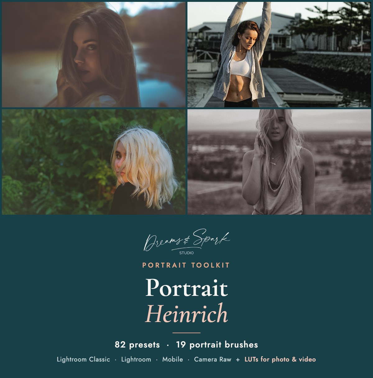 82 Portrait Heinrich Lightroom Presets: product cover